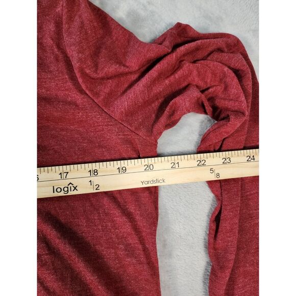 Emery Rose Shirt Womens Medium Burgundy Long Sleeve Blouse‎ - Picture 3 of 6